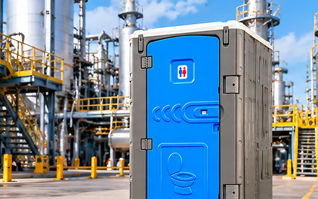 Portable toilet for industrial locations – ESPO unit at a process plant